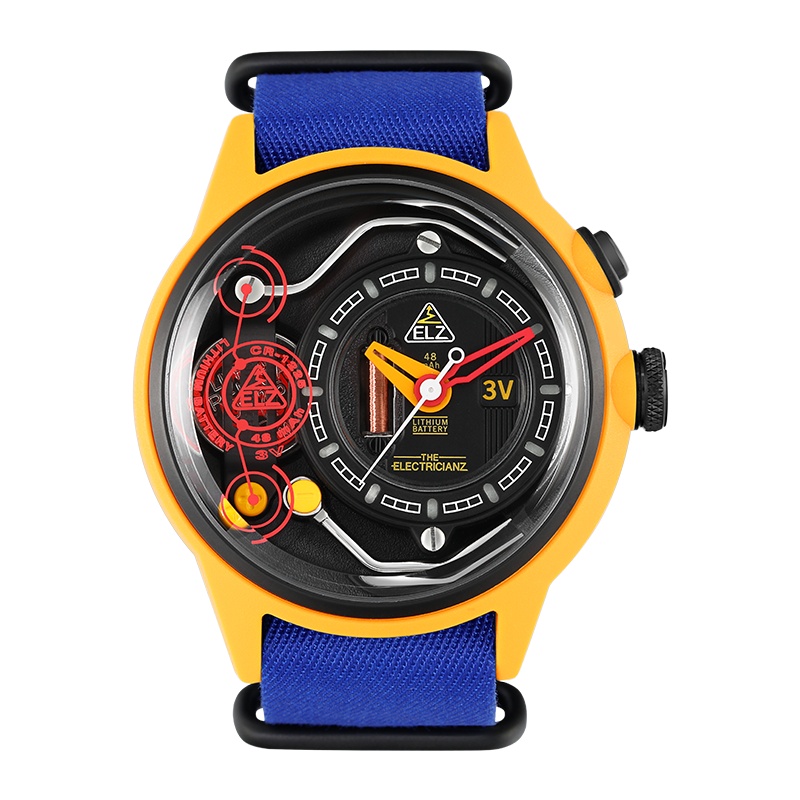 ELZ风靡ins手表 瑞表电工中性夜光NFC小众大表盘石英男士手表A1A/01-ELZ005
