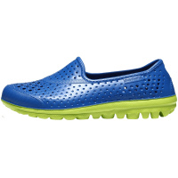 【自营】skechers斯凯奇男童休闲鞋套脚透气疏水凉鞋92165L 92165L/BLLM蓝色+柠檬色