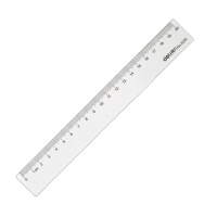 得力(deli) 6220/20cm塑料直尺/有机直尺子(5把/包)