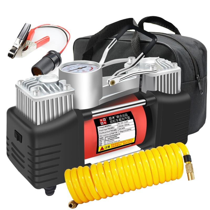 大号双缸家用交流电动充气泵 轮胎打气金属打气机篮球气球游泳圈