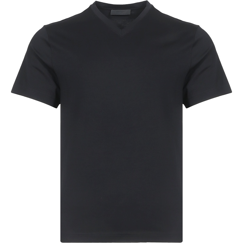 PRADA 普拉达 男士 棉质V领短袖T恤 UJM565 710
