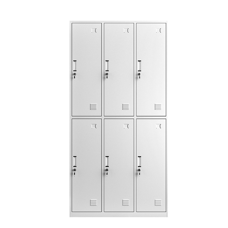 振奥 更衣柜铁皮柜宿舍存包柜浴室员工储物柜鞋柜碗柜 六门更衣柜
