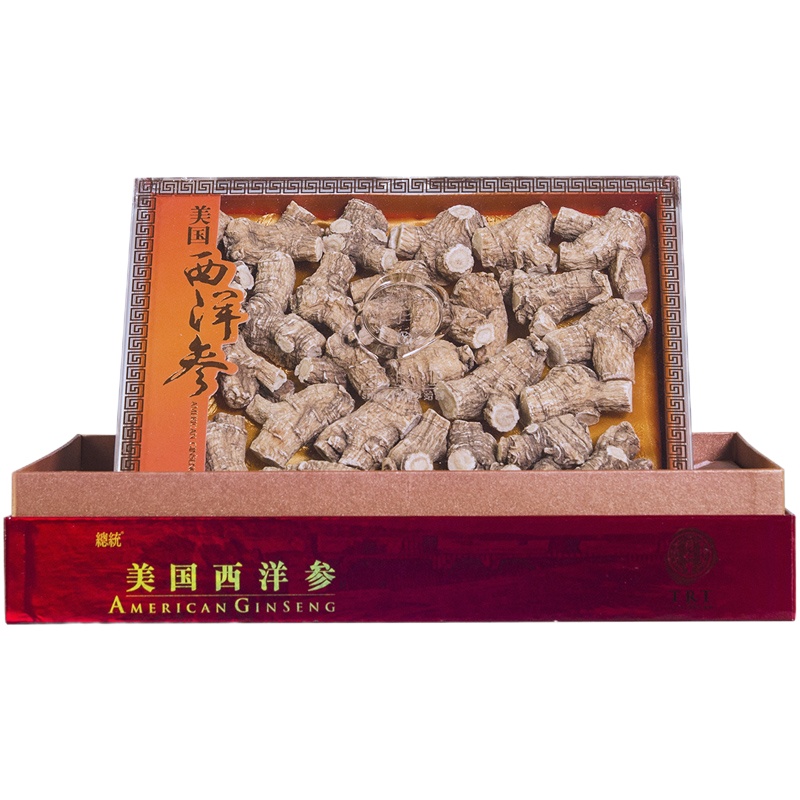北京同仁堂总统牌美国西洋参段礼盒装-2#泡参-200克自行切片打粉