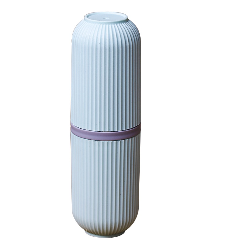 礼促优品 简约双色条纹牙具盒