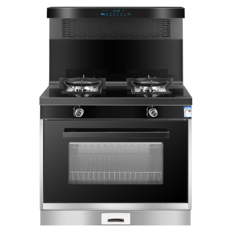 速热奇SRQ-9322集成灶一体厨房环保灶一体灶台侧吸式抽油烟机燃气灶消毒柜套装人体感应左电右气液化气气电俩用