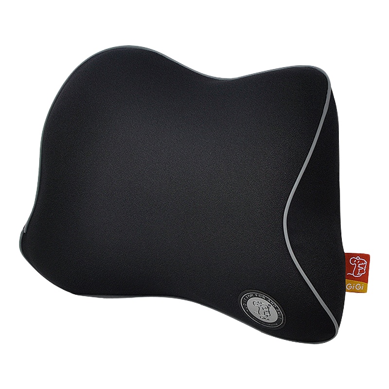 吉吉(GiGi)汽车头枕G-1510太空记忆棉变频按摩头枕 车用颈枕典雅黑