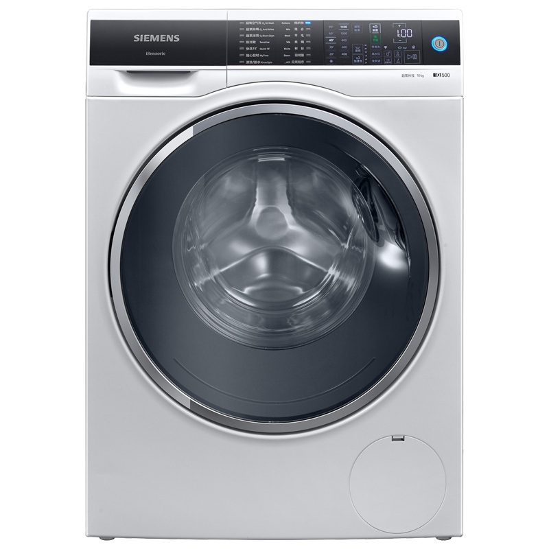 西门子(SIEMENS)WG54C3B0HW 10公斤 全自动变频滚筒洗衣机 超氧除菌除螨 防过敏洗衣 1400高转速