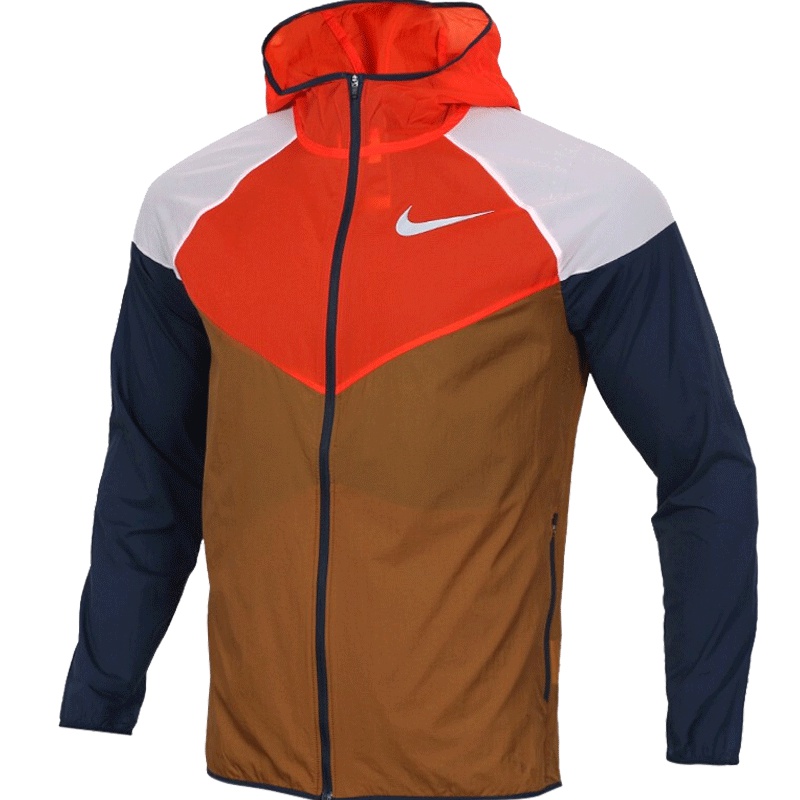 NIKE耐克男装 2019春新款跑步运动休闲舒适防风透气连帽运动夹克外套AR0258 AR0258-277
