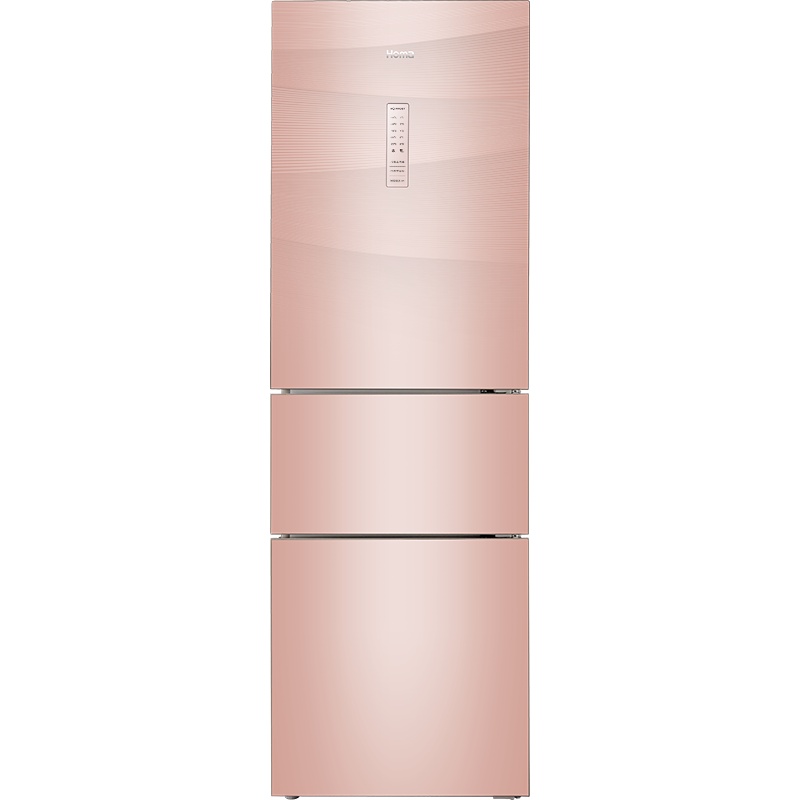 奥马(Homa)220升风冷无霜三门冰箱 超薄机身贴合橱柜 零度保鲜 BCD-220WDGC韵律玫瑰金
