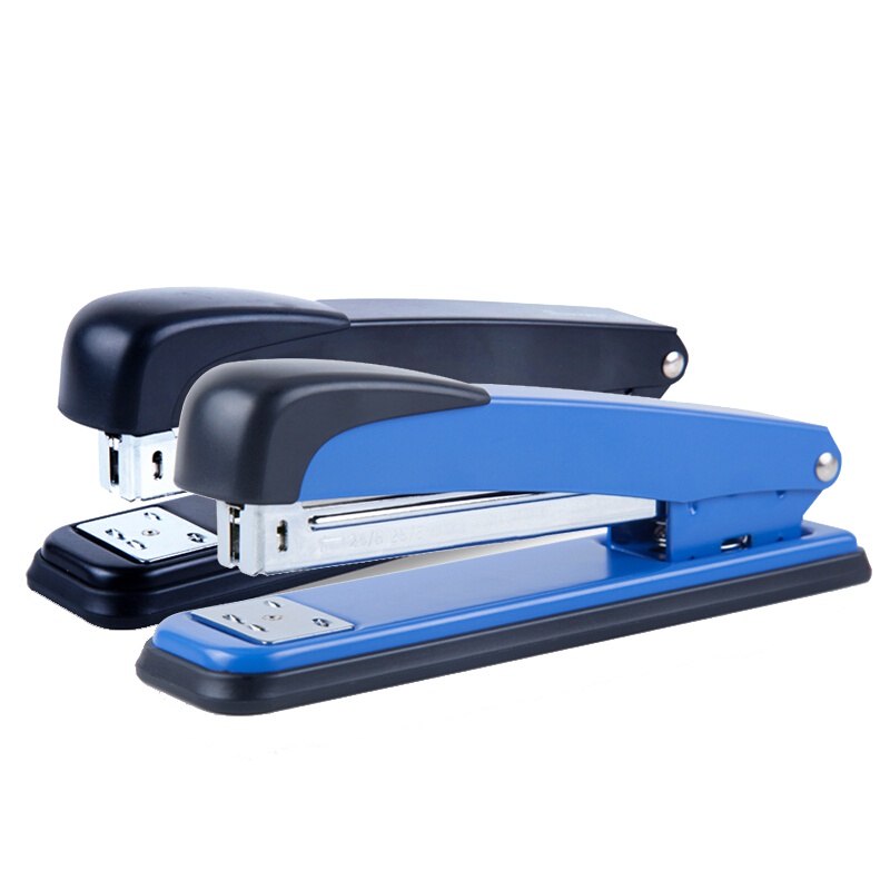 广博(guangbo)DSJ7205S 12号订书机2个金属订书器适用24/6 26/6订书针可装订25页 颜色 订书机