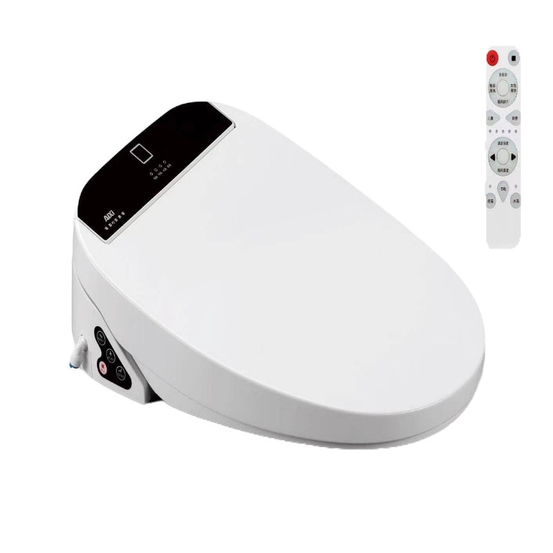 湯川秀樹智能马桶盖小号短小款小尺寸遥控即热式洁身器 全自动加热冲洗带烘干智能座便盖板 电子坐便盖