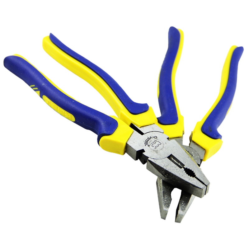 长城(THE GREAT WALL)160mm(6") 精工Cr-V欧式精抛双色柄钢丝钳 老虎钳断线钳211046