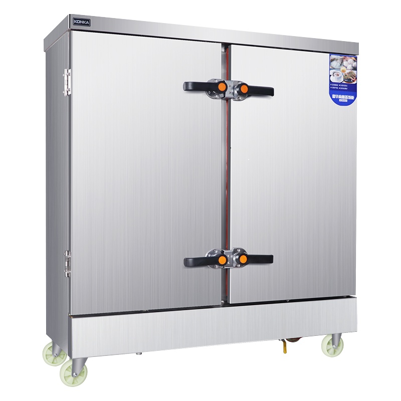 康佳(KONKA)KR-M24电蒸箱蒸饭柜商用蒸箱24盘不锈钢电热款蒸饭车蒸车大容量食堂蒸饭机380v/9+9KW