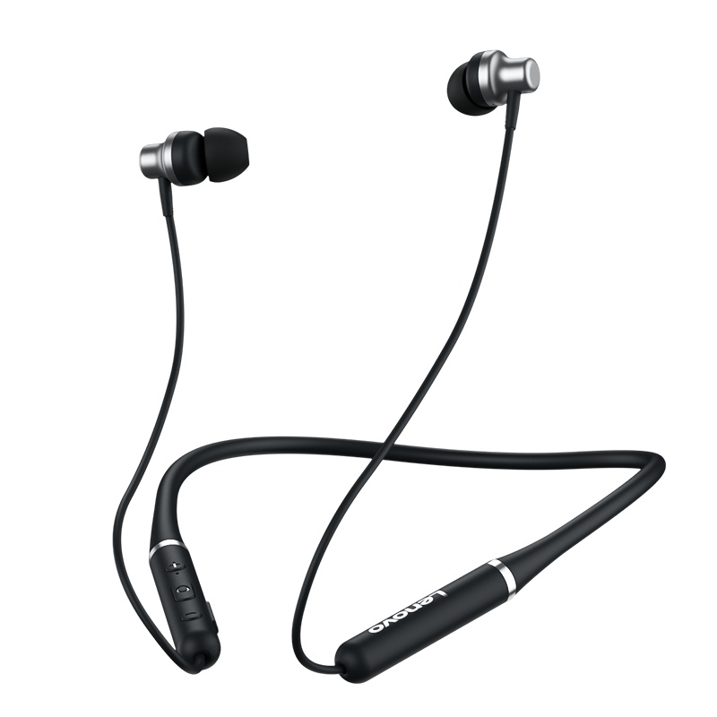 联想蓝牙耳机挂脖式颈挂无线运动跑步单双耳入耳游戏吃鸡超长待机 联想XE05无线运动蓝牙耳机 黑色-