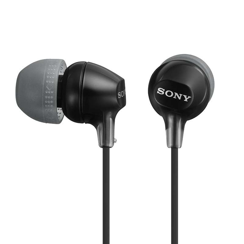 索尼(SONY)重低音立体声耳机MDR-XB75AP 倾斜入耳式 黑色