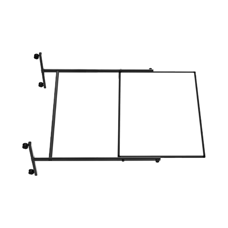 得力(deli)90*120cmH型支架式白板 双面书写可移动升降 写字板50092