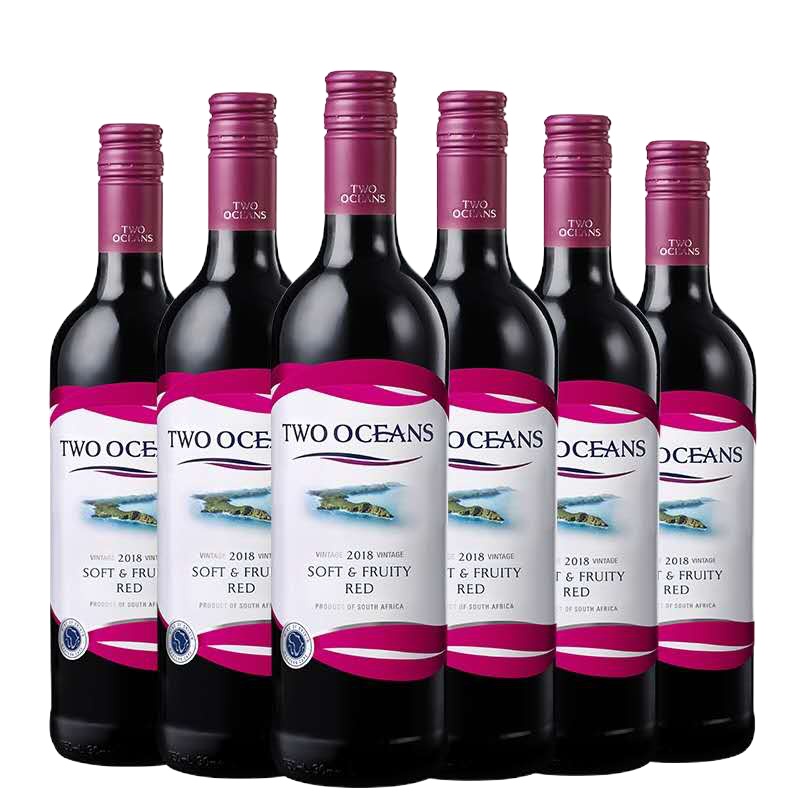 南非双洋 6瓶整箱装柔和果香干红葡萄酒 750ml*6 3