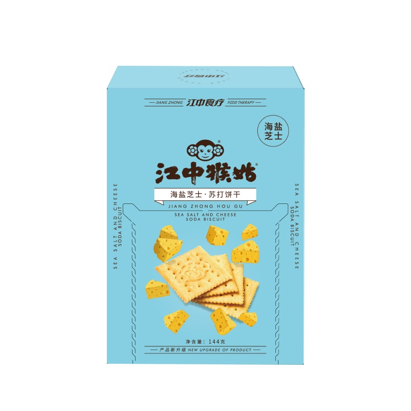 江中猴姑海盐芝士苏打饼干144克