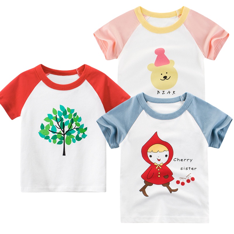 童装夏季新款2020韩版儿童短袖T恤女童衣服ins元氣小猴STRONGMONKEY