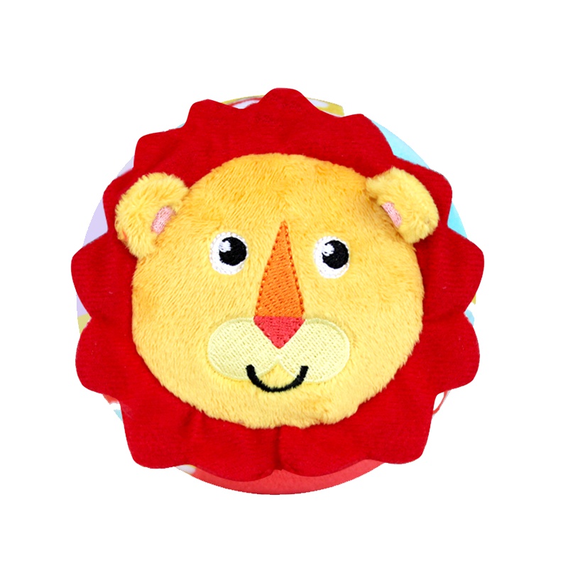 费雪(Fisher-Price)儿童玩具摇铃布球婴幼儿宝宝手抓球启蒙动物认知球