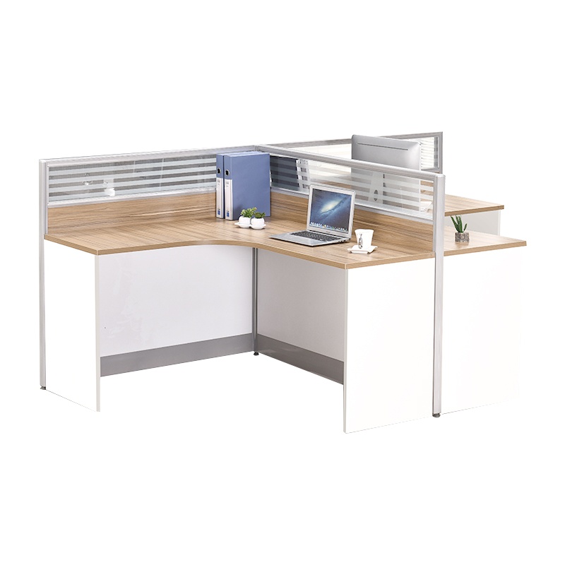 创世人 办公家具职员工位办公桌简约现代员工位财务桌两人电脑桌工作办公桌组合