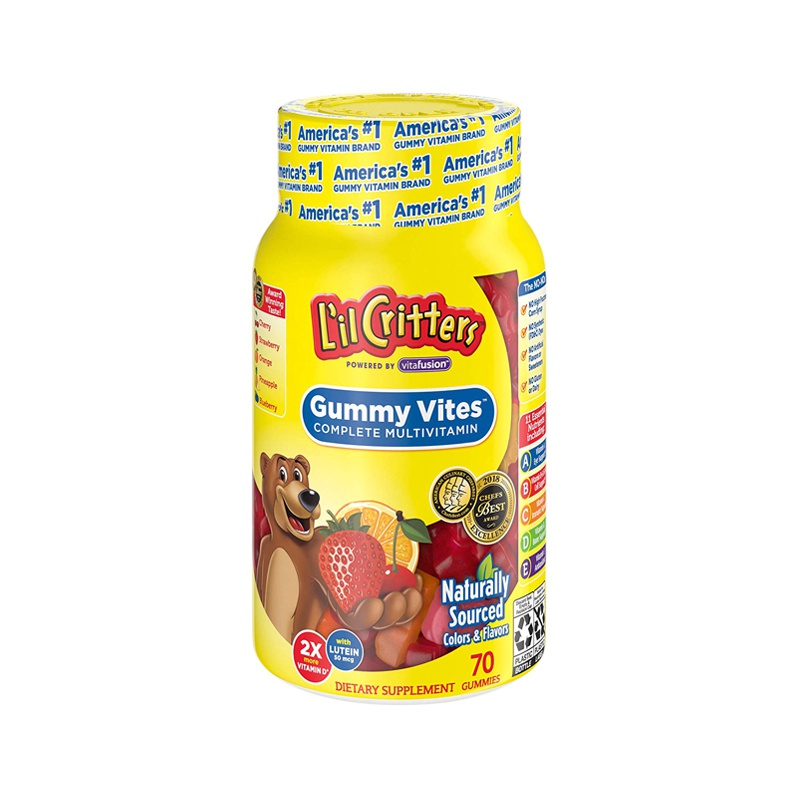 L'il Critters 丽贵 复合多种维生素小熊糖 70粒/瓶 2岁以上