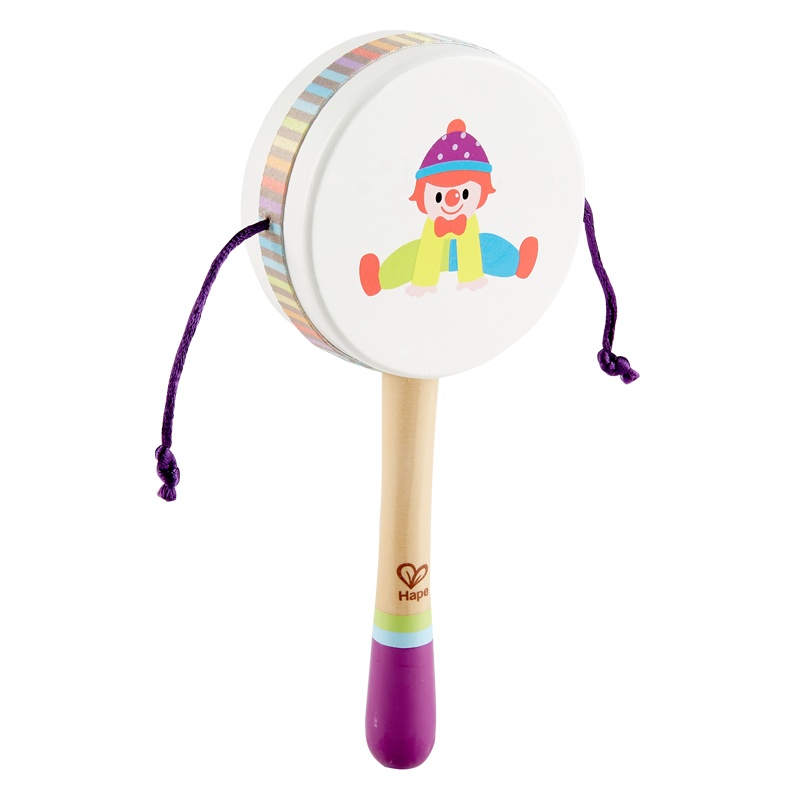 Hape&金宝贝 悦动拨浪鼓10M-3岁宝宝婴幼儿玩具低分贝保护听力宝宝手摇铃早教益智礼盒装