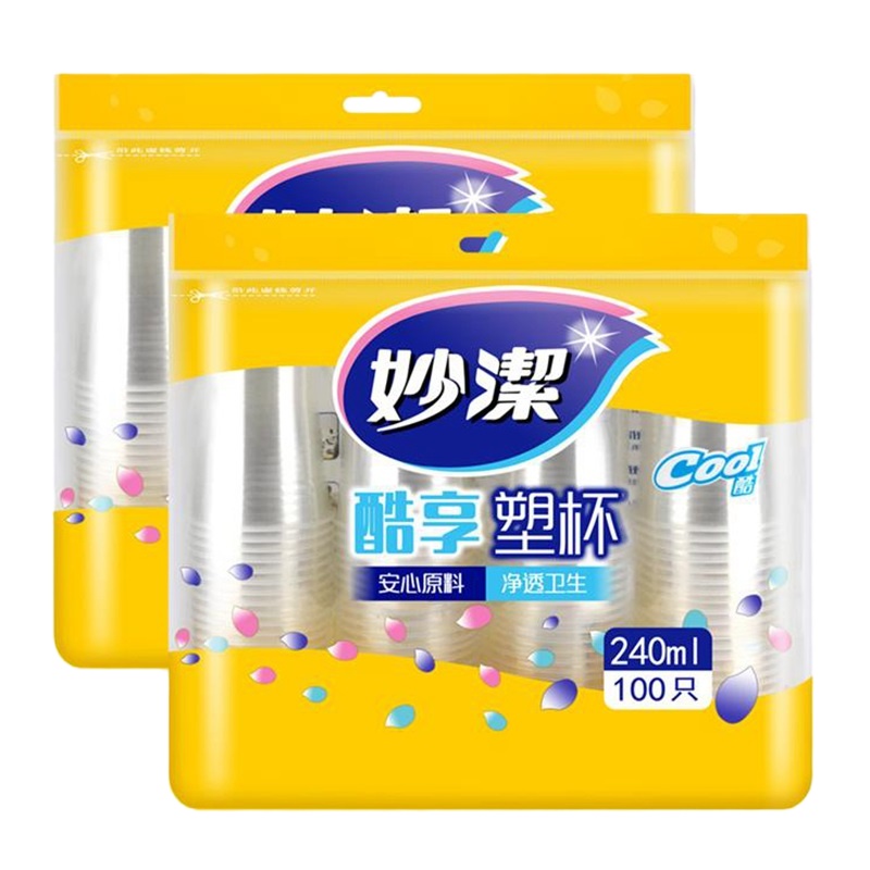 妙洁(MIAOJIE)COOL酷杯240ml100只装