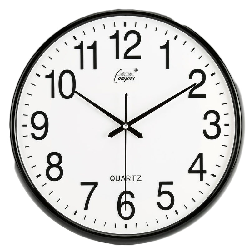 康巴丝挂钟客厅钟表简约北欧时尚挂钟12寸