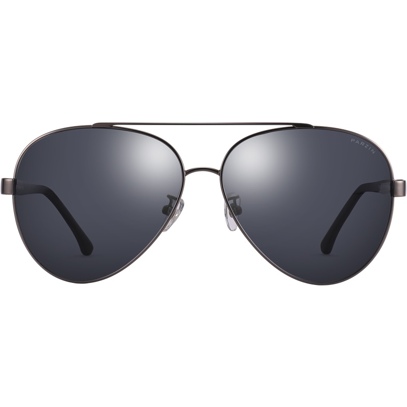 帕森(PARZIN)偏光太阳镜男 经典蛤蟆镜飞行员框型 时尚大框开车驾驶墨镜男 8252
