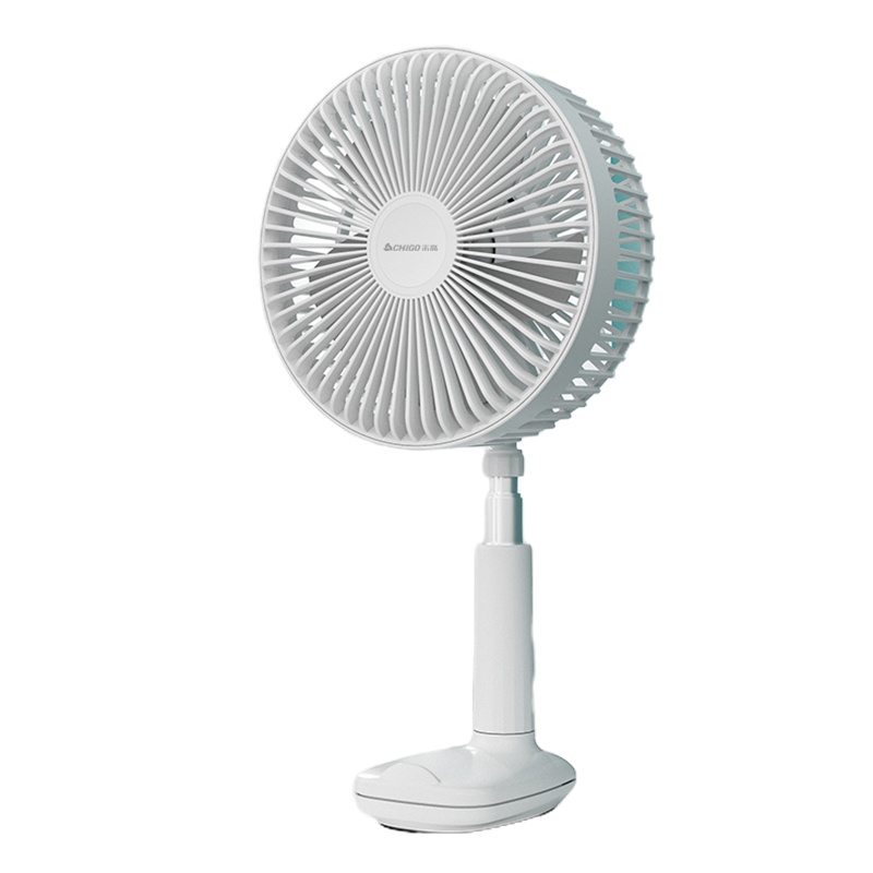 志高(CHIGO)电风扇折叠伸缩小风扇家用USB充电续航户外便携办公室 遥控定时台式落地扇中寸伸缩电风扇F8