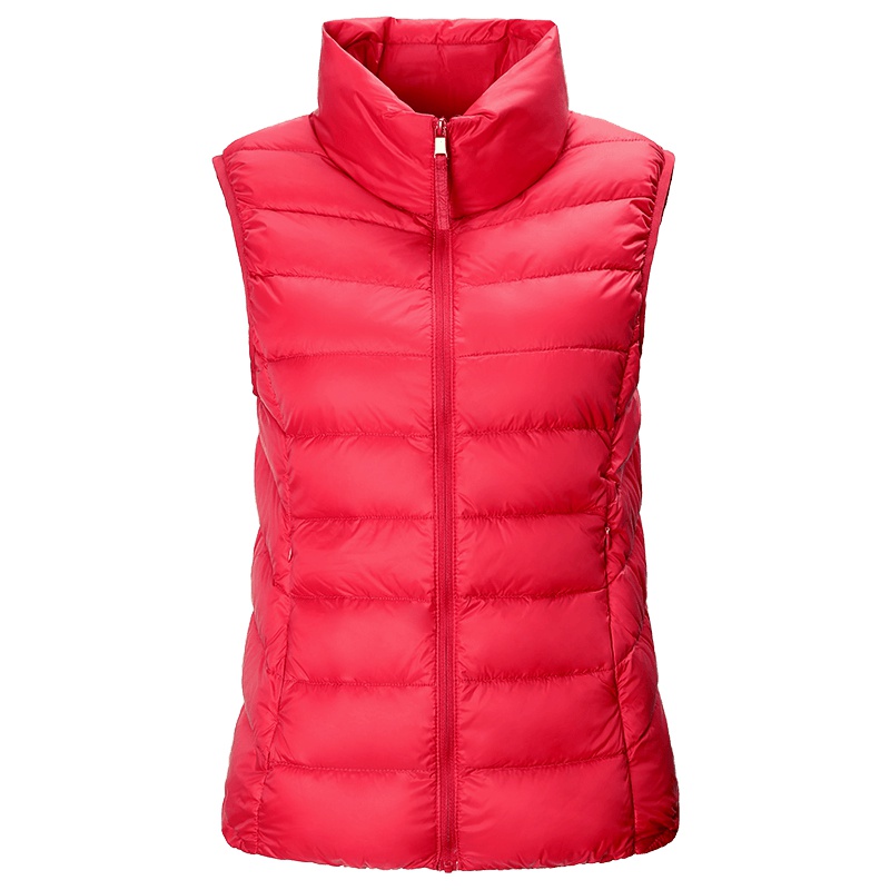 高梵（GOLDFARM）秋冬保暖立领羽绒马甲女短款韩版休闲宽松羽绒背心