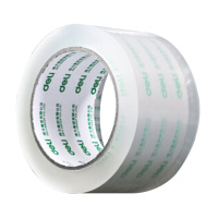 得力30175透明胶带 封箱带 45mm*100y*50um 封箱胶带 宽胶带 6卷/筒 2筒装透明