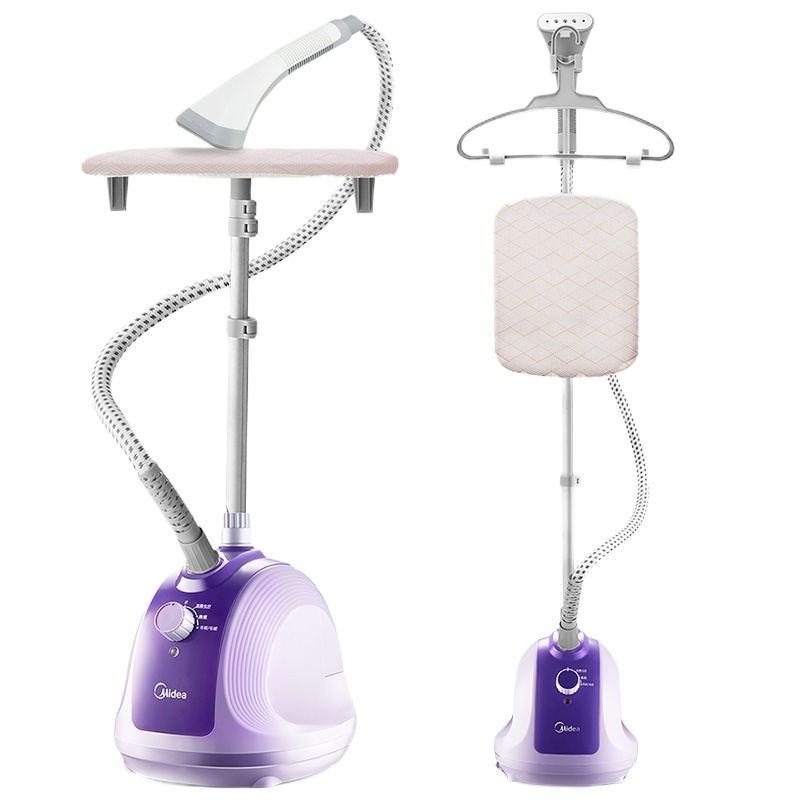 美的挂烫机 YGJ15B6 3档1.5L水箱1500W 防干烧单杆立式蒸汽消毒熨烫机 家用迷你手持挂式熨斗