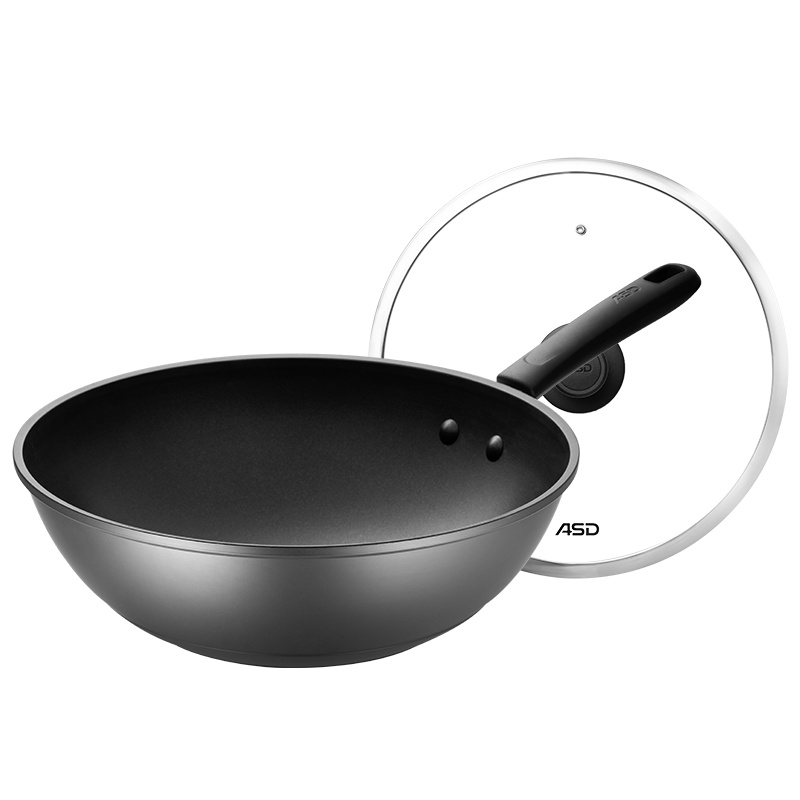爱仕达（ASD）炒锅新不粘少油烟炒锅锅燃气适用家用炒菜锅32cm CL32U2Q