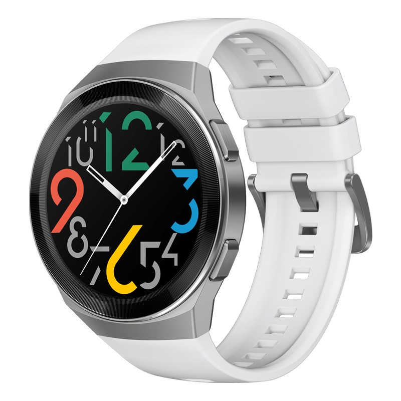 华为/HUAWEI WATCH GT 2e 智能手表 麒麟芯片 两周续航 百种运动类型 音乐播放 多彩表盘 运动款 冰川白(46mm)