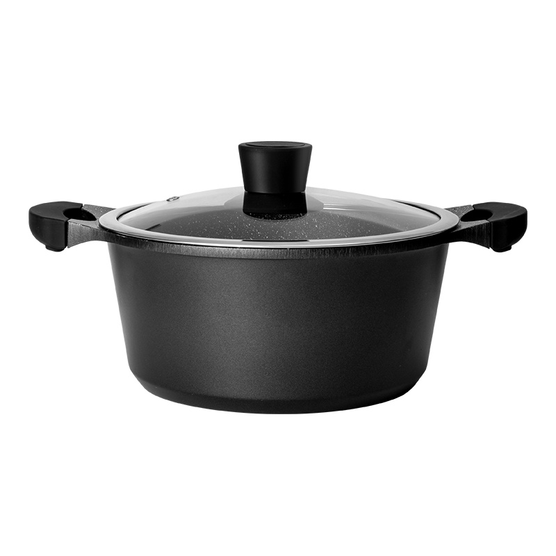 velosan德国麦饭石汤锅家用电磁炉燃气灶通用双耳蒸锅煮粥煲汤锅