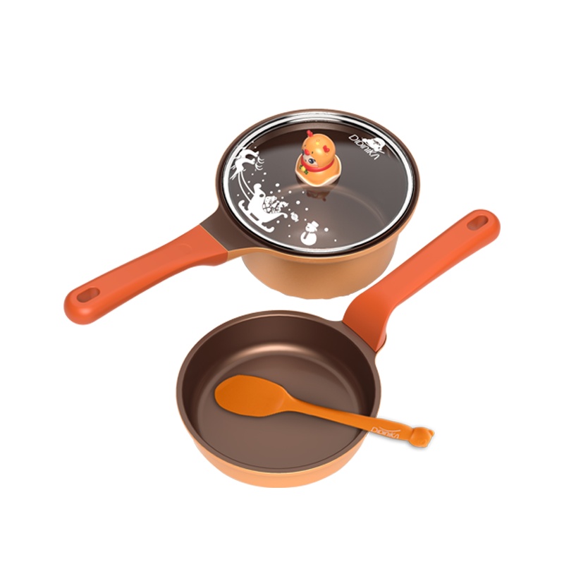 韩国didinika陶瓷锅小奶锅家用燃气煎煮一体不粘婴儿童辅食锅迪迪尼卡