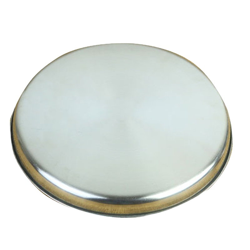 御壶堂 不锈钢盘子加厚36cm无耳糕盘