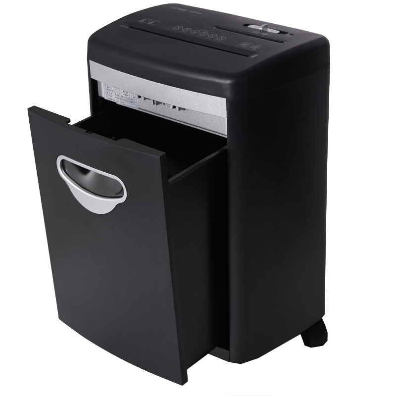 科密(Comet) T618D中型德国4级高保密碎纸机办公 光盘信用卡粉碎机3X12mm 6张 碎光盘 18L 4级黑色