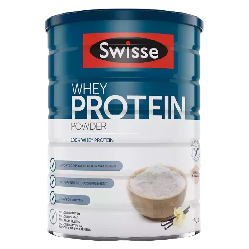 Swisse乳清蛋白调制乳粉(香草味)450克营 养代餐蛋白粉 健身增肌