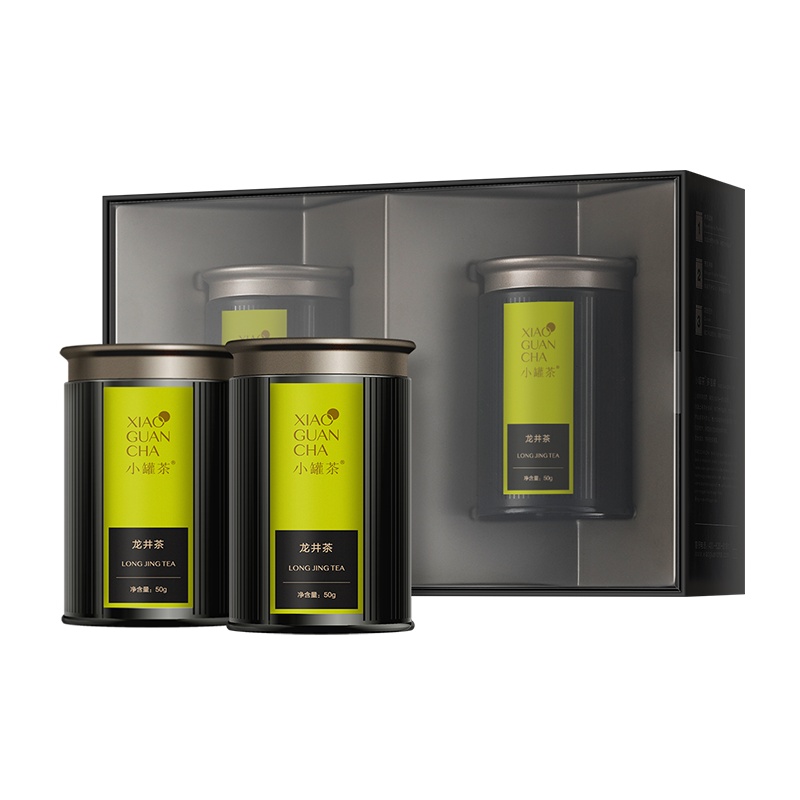 小罐茶春茶2021年新茶明前龙井茶叶礼盒2罐装50g*2