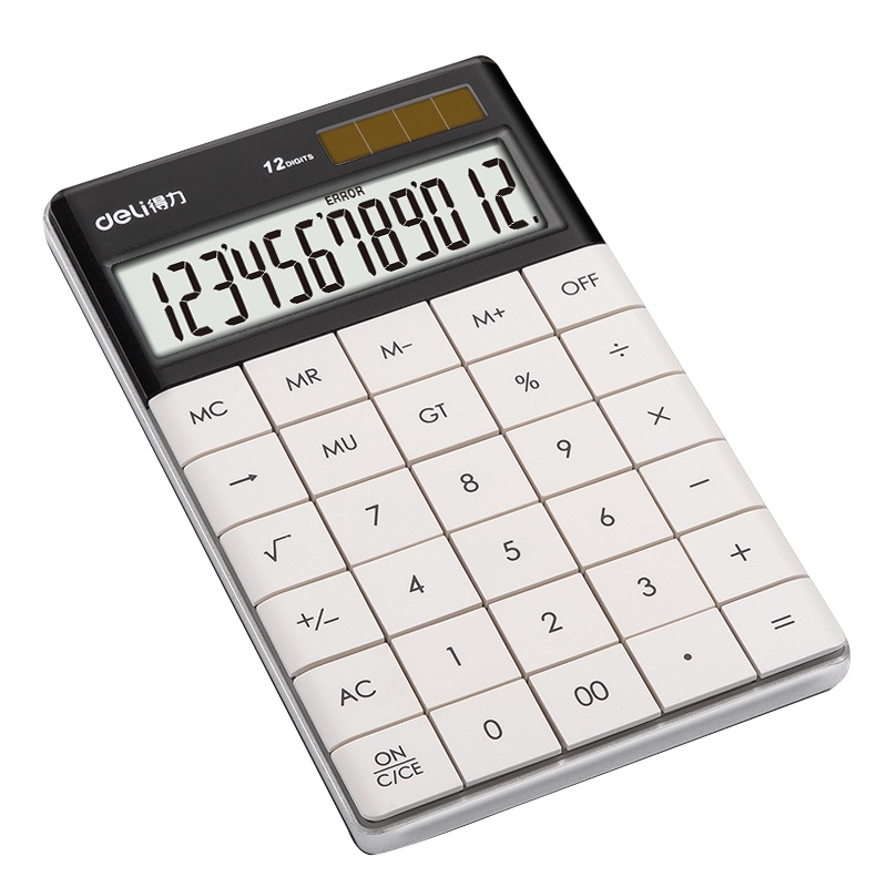 得力deli1589计算器太阳能个性创意时尚商务财务会计专用计算机计算机小型便携可爱韩国小清新糖果色