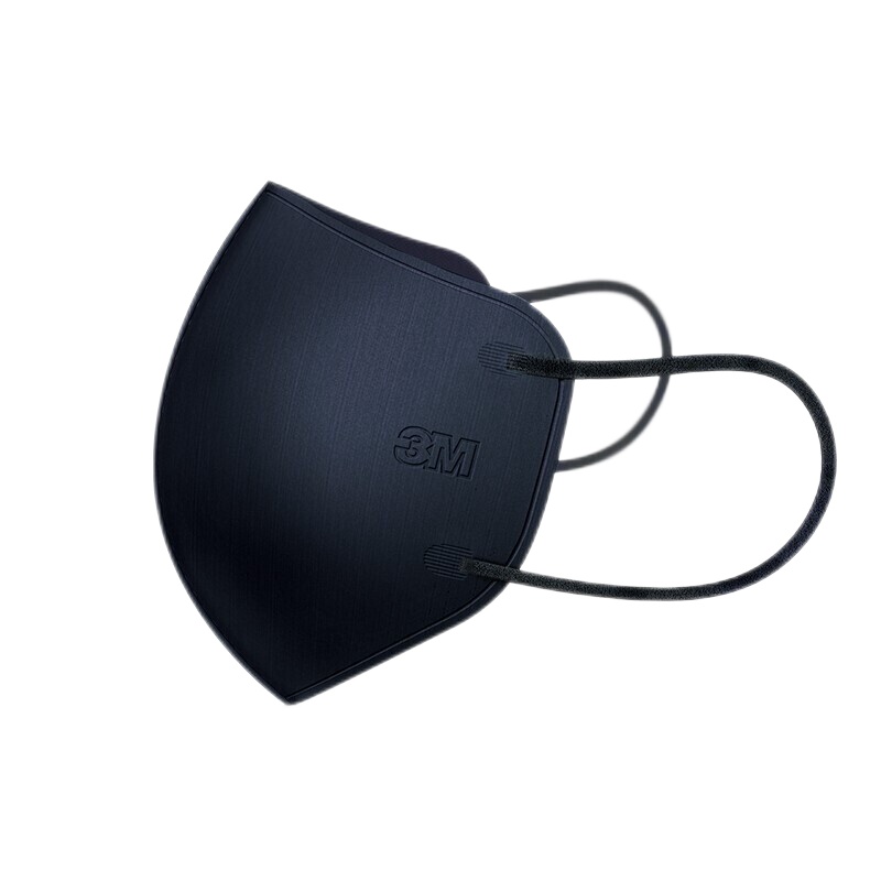 3M口罩耐适康一次性成人口罩细菌过滤效率≥95%活性炭口罩防异味透气秋冬保暖防尘黑色5包(3枚装15只)