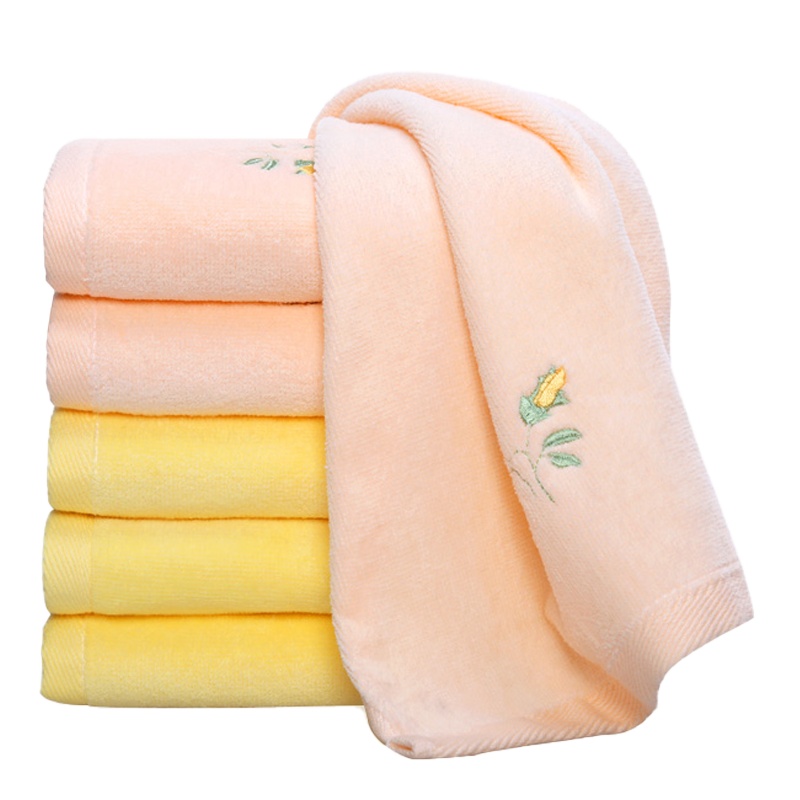 洁丽雅(grace)家纺纯棉割绒绣花柔软吸水洗脸巾 6223A