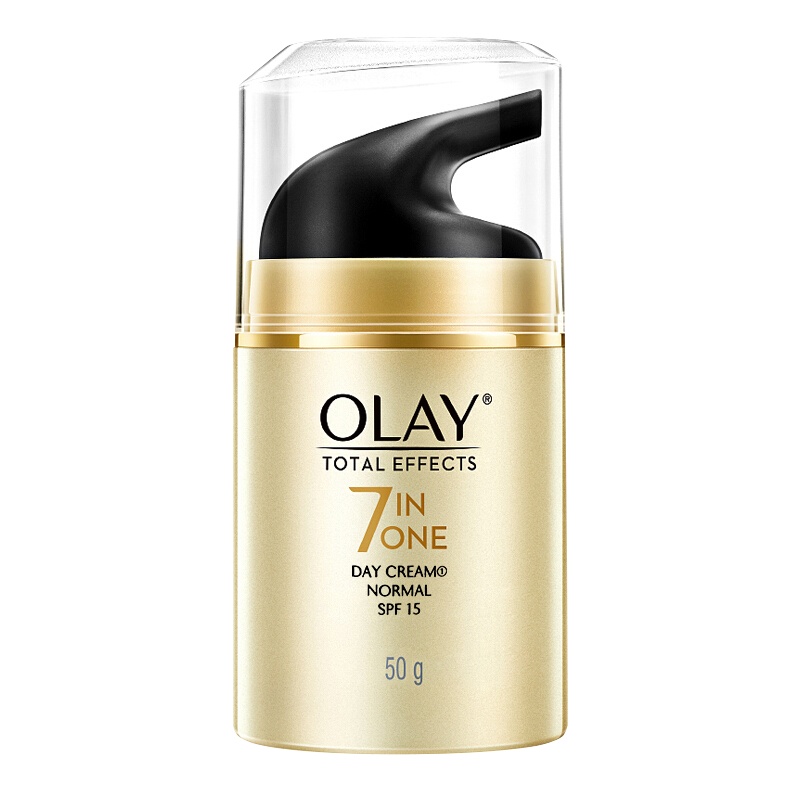 [原装进口]OLAY玉兰油面霜 补水滋润营养 多效修护七重功效防晒修护霜 SPF15 50g 0111