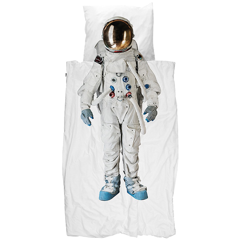 SNURK正品宇航员有机全棉被套两件套奇迹男孩北欧风儿童床上用品