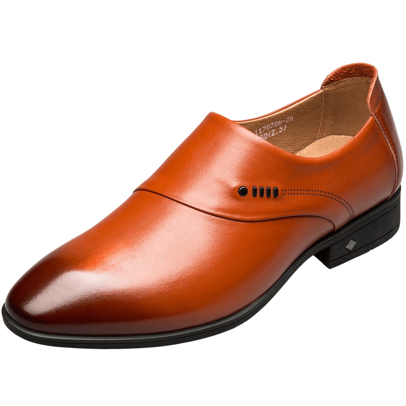 康奈男鞋 秋季新款牛皮皮鞋商务正装套脚皮鞋男鞋