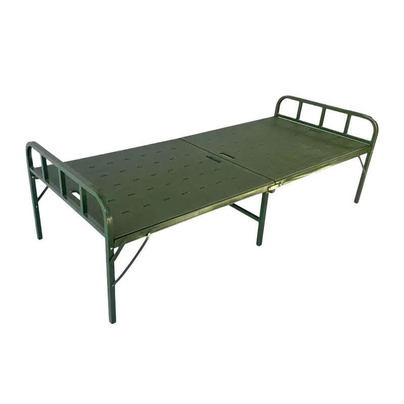 熙消天下 户外应急救援便携式折叠加厚吹塑钢塑床 军绿色 GS-01