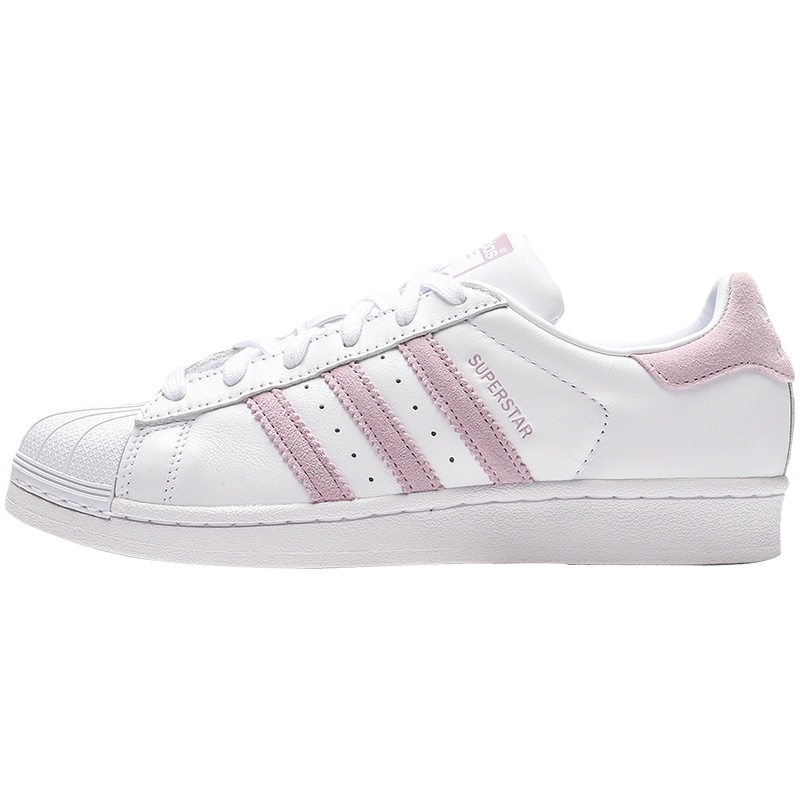 adidas阿迪达斯三叶草女鞋贝壳头小白鞋运动鞋板鞋EE7400